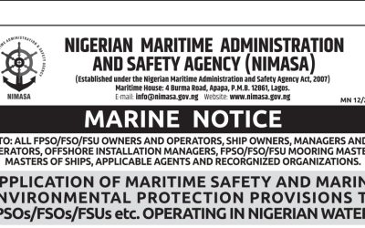 Application of Maritime Safety and Marine Environmental Protection Provisions to FPSOs/FSOs/FSUs etc. Operating in Nigerian Waters