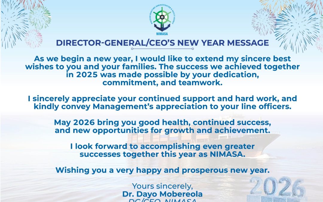 DIRECTOR GENERAL’S NEW YEAR’S MESSAGE