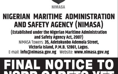 Final Notice NSDP Cadets on Sea-Time Training